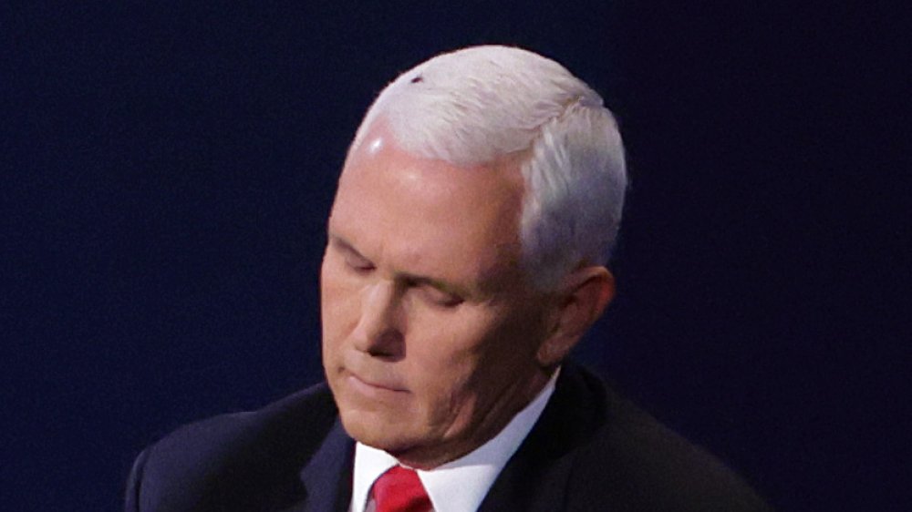 Fly on Pence's head