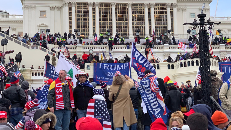 January 6 insurrection outside the Capitol