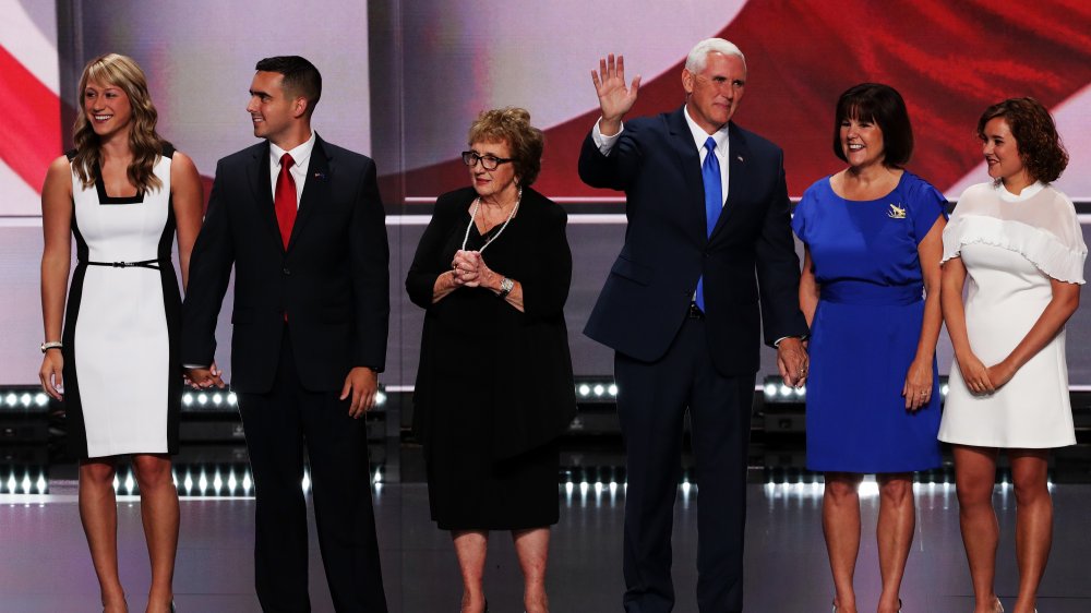 Michael Pence Jr. with wife Sarah and family