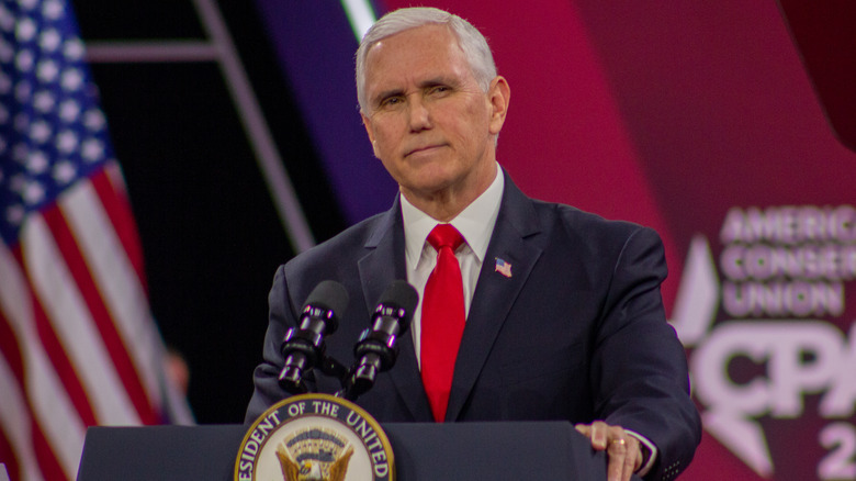 Mike Pence standing at a podium