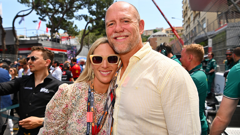 Zara and Mike Tindall at the F1 Grand Prix