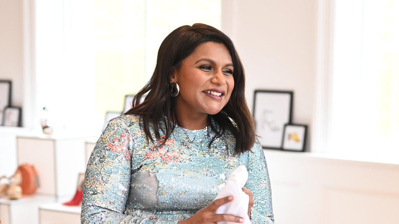 Mindy Kaling at home