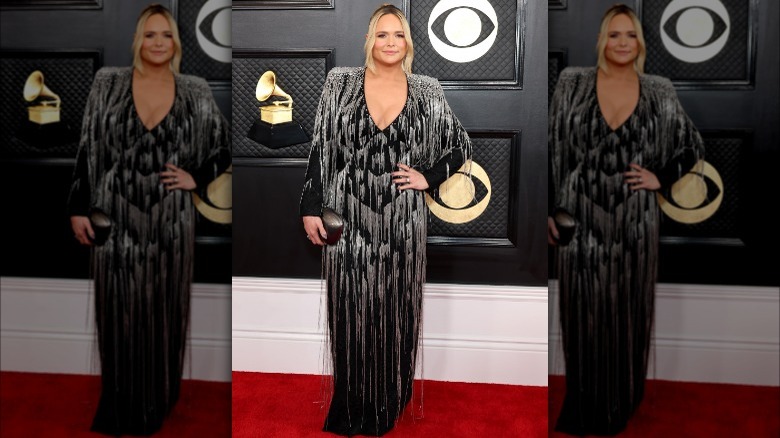 Miranda Lambert's black fringe dress