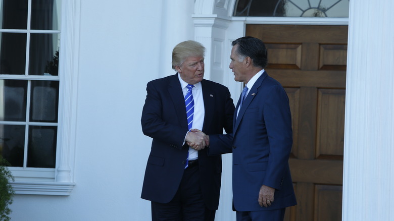 Mitt Romney and Donald Trump