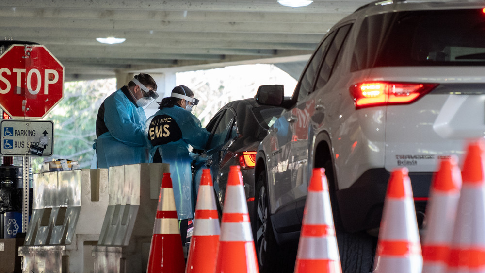 Coronavirus testing pit stops