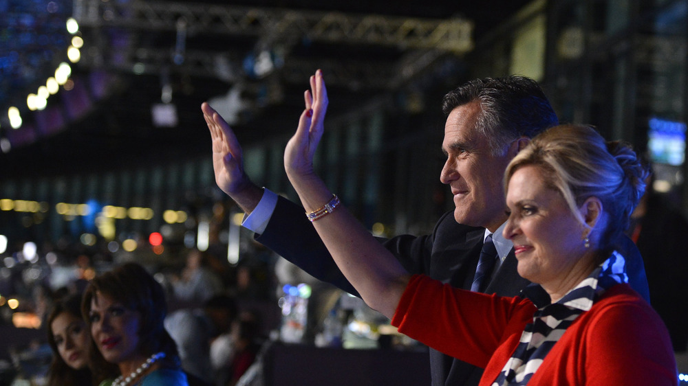 Mitt Romney and wife, Ann Romney, attending the 2012 Olympics in London