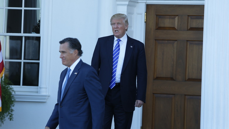 Mitt Romney and Donald Trump at the White House