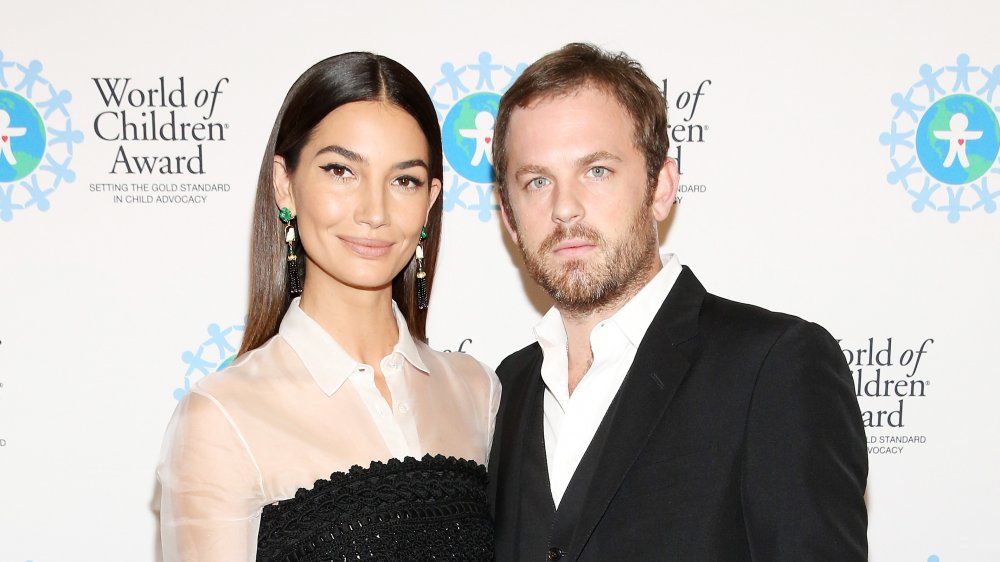 model Lily Aldridge and Caleb Followill