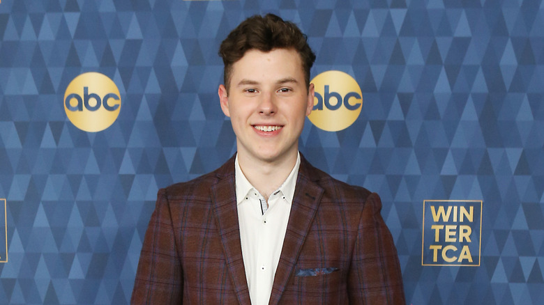 Nolan Gould smiling at the ABC Winter TCA Party