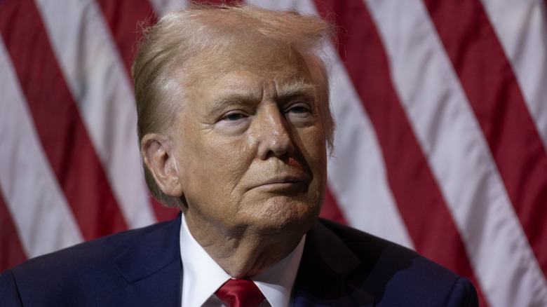 Donald Trump participates in a question and answers session at the National Association of Black Journalists 