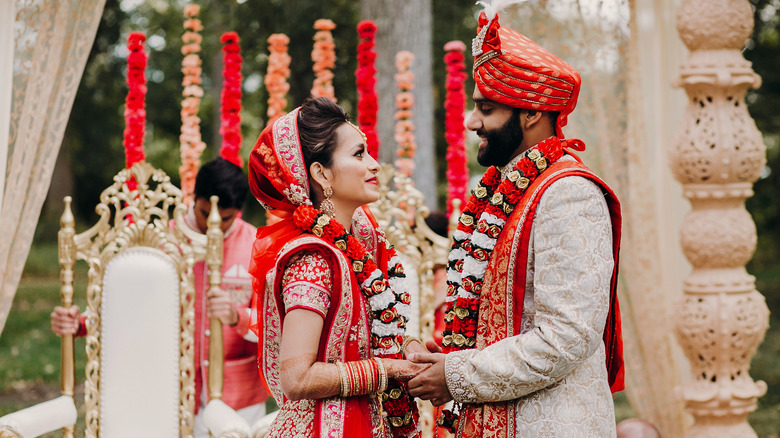 A traditional Indian wedding ceremony