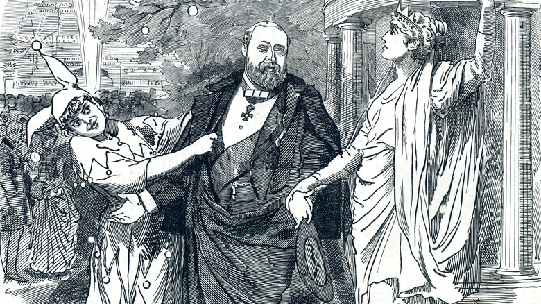 politi-cartoon of the womanizing Bertie