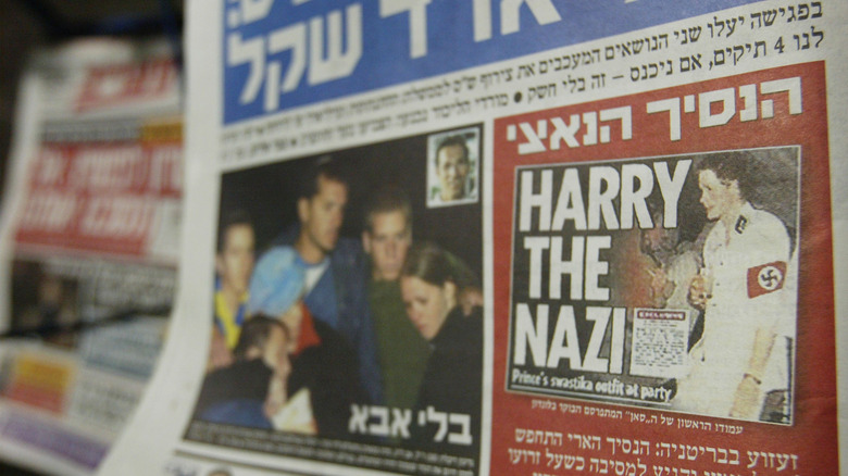 Prince Harry's Nazi costume depicted in Israeli news outlet