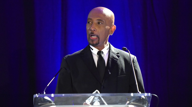 Montel Williams speaking in 2021