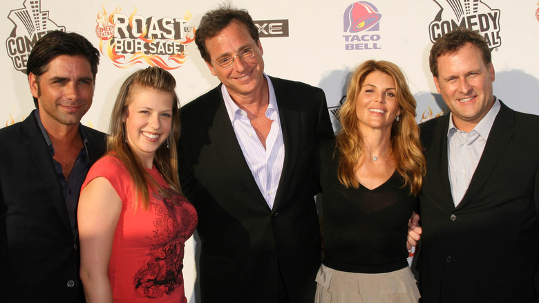 Bob Saget with the cast of Full House