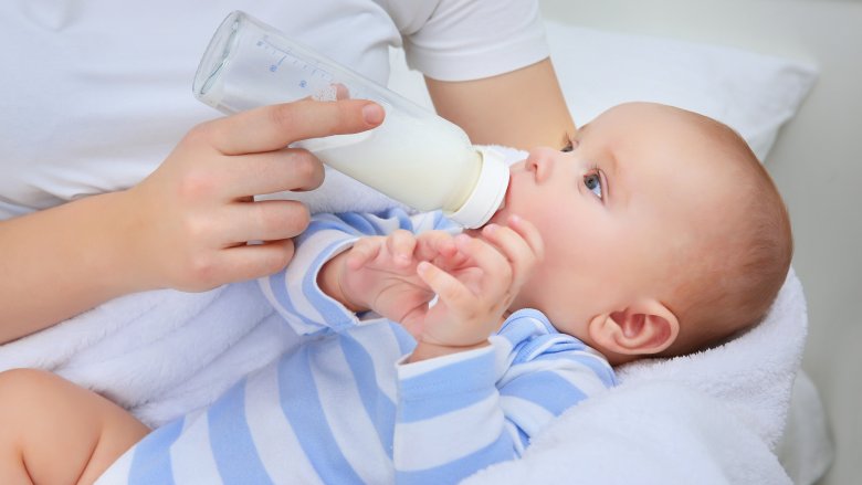 bottle feeding baby