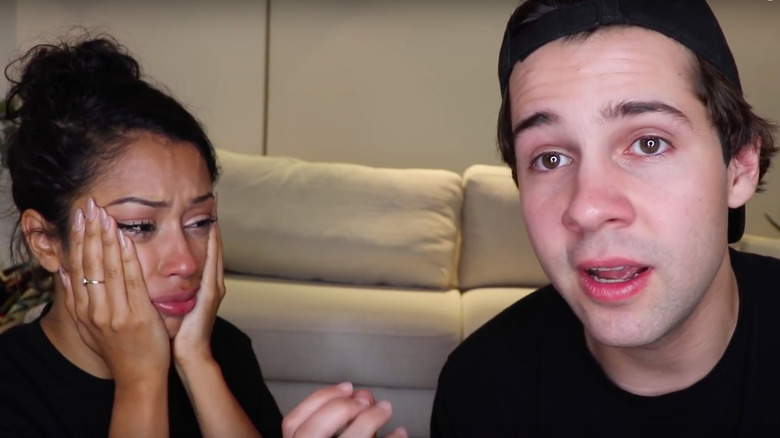 Liza Koshy and David Dobrik in their YouTuber breakup video