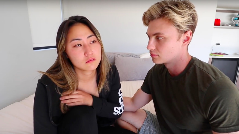 Lizzy Capri and Carter Sharer in their YouTuber breakup video