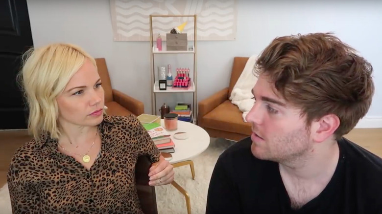 Shane Dawson and Lisa Schwartz in a YouTuber breakup video