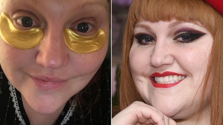 Beth Ditto without and with makeup