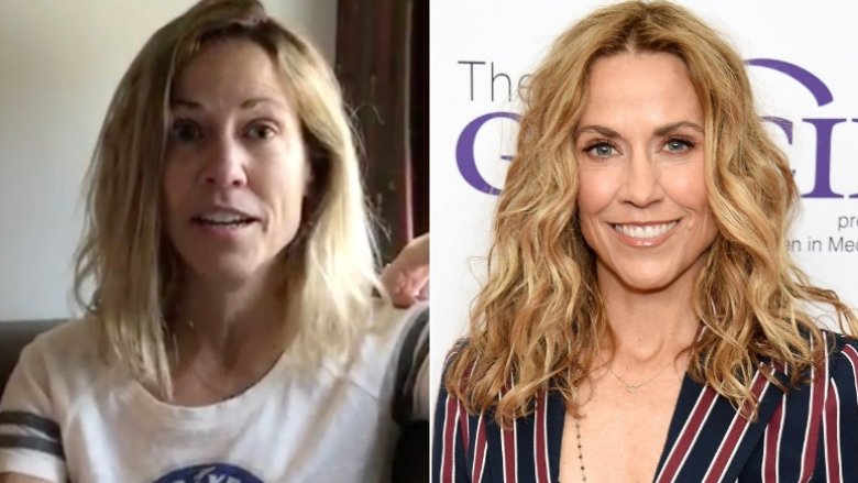 Sheryl Crow without and with makeup