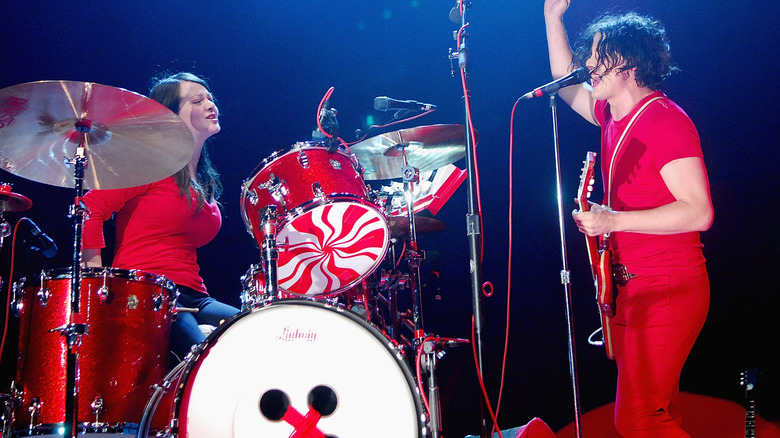 The White Stripes perform onstage