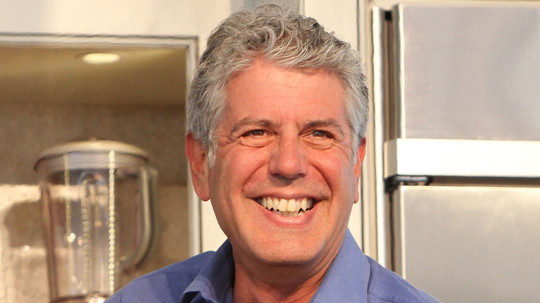 Anthony Bourdain smiling