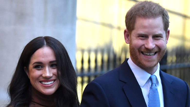 Prince Harry and Meghan Markle in Canada in 2020