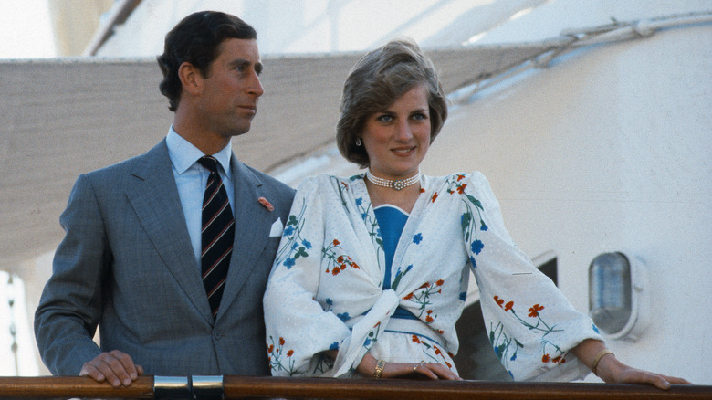 Princess Diana and Prince Charles standing together