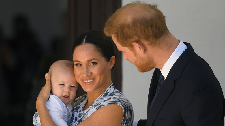 Prince Harry and Meghan Markle with baby Archie
