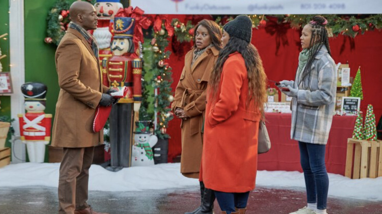 R.J. talking to sisters in The Holiday Stocking