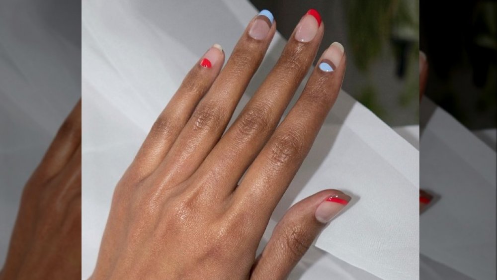 Modern French manicure