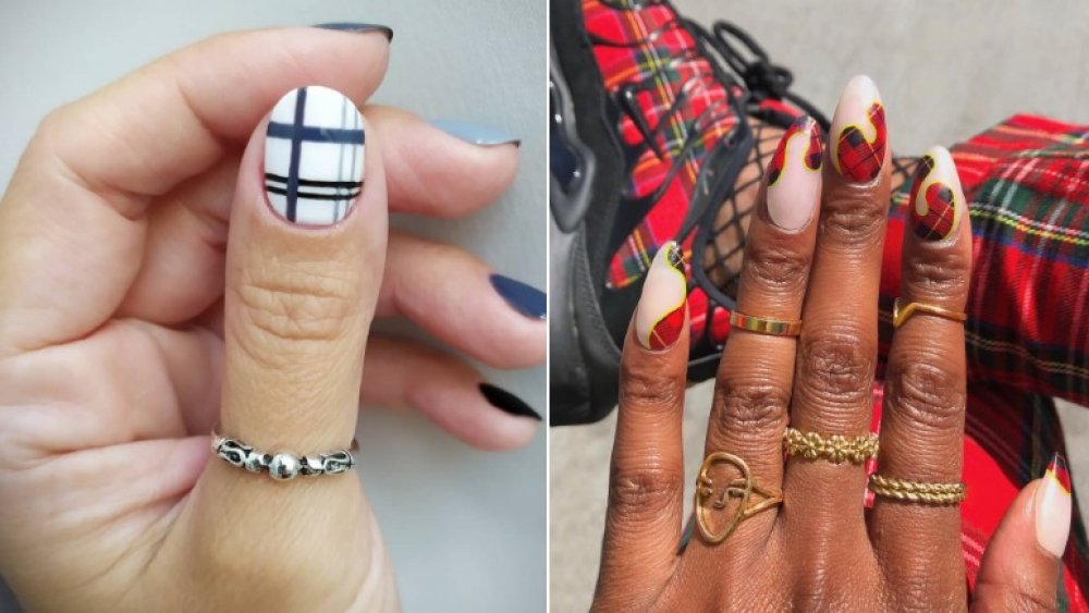 Plaid nails