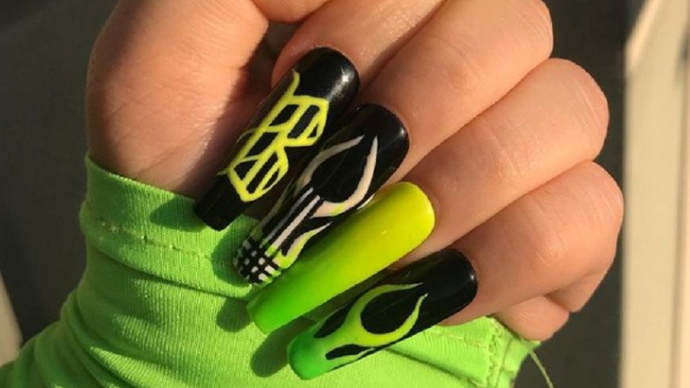 Nails with bold personal statement