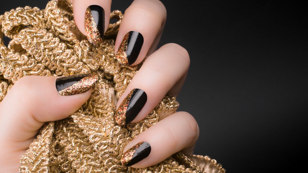 Mixed media manicure, a 2020 nail trend