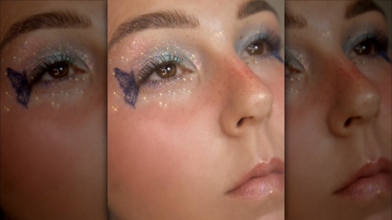 butterfly glowy makeup style