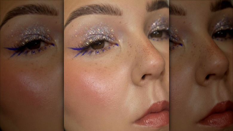 glitter makeup sparkle style