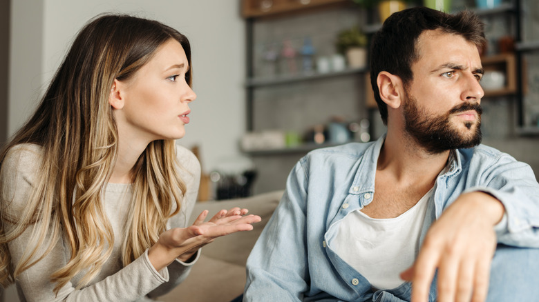 Couple arguing