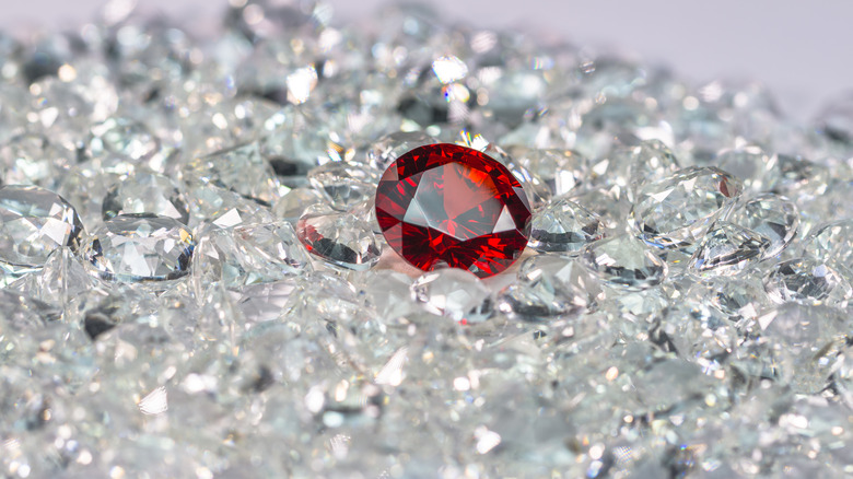 A ruby on a bed of diamonds 