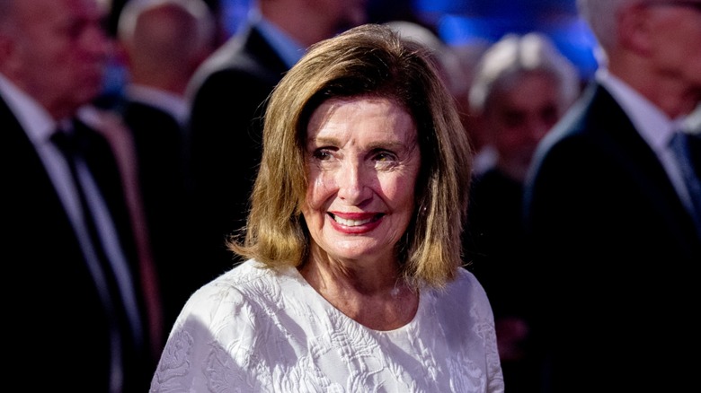 Nancy Pelosi smiling