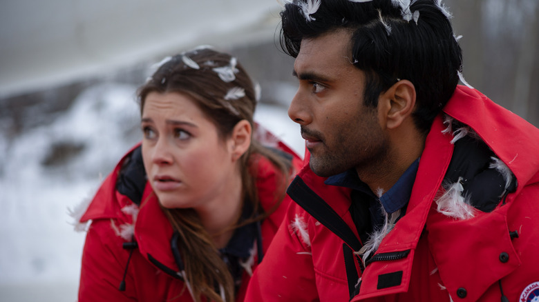 Natasha Calis and Praneet Akilla looking concerned