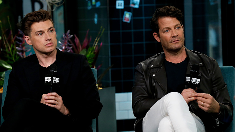 Nate Berkus and Jeremiah Brent attending interview