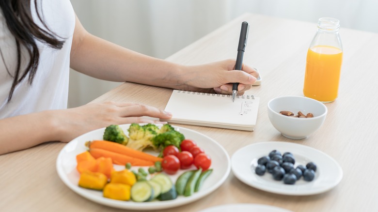 healthy food on the table