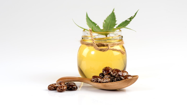 jar of castor oil