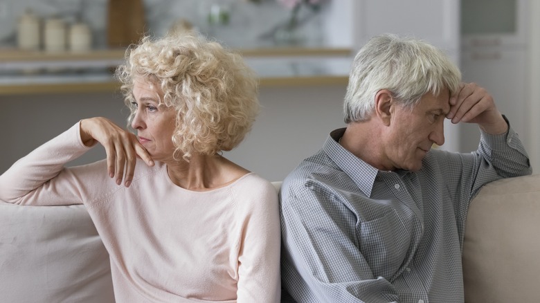 Older couple facing away 