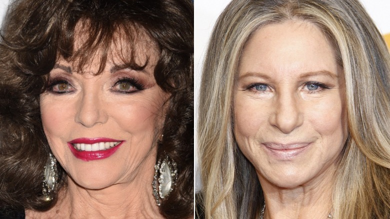 Joan Collins and Barbra Streisand 