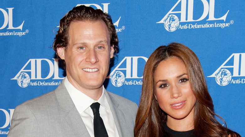 Meghan Markle poses with first husband Trevor Engelson