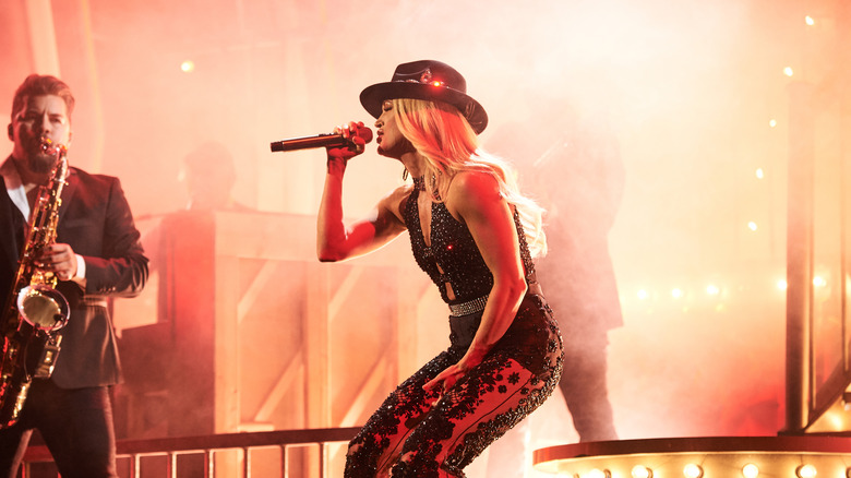 Carrie Underwood performing 