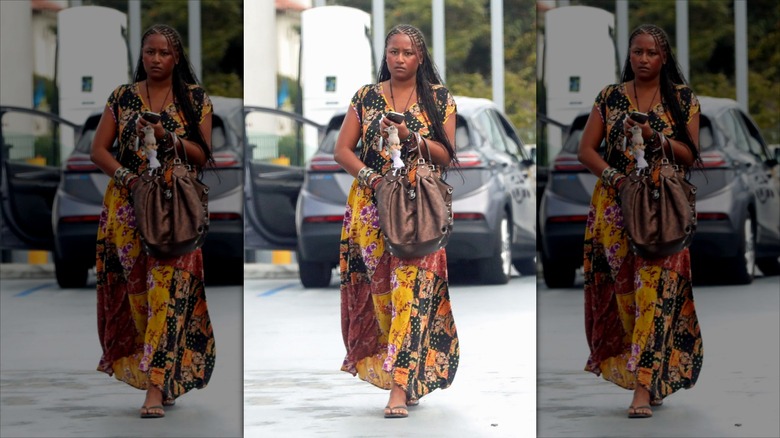 Sasha Obama walking in LA