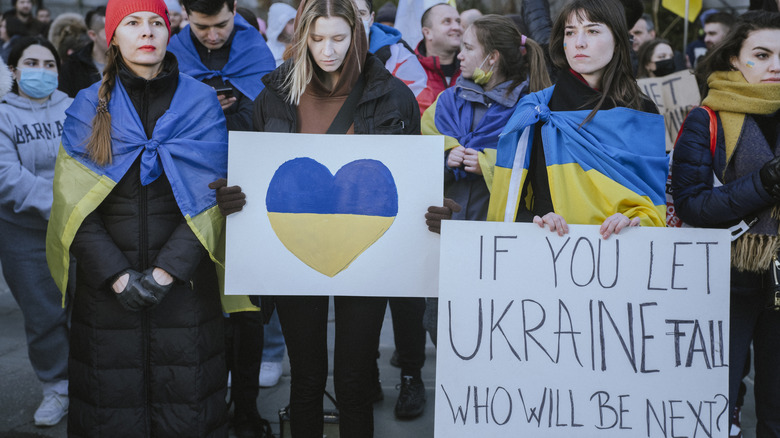 Ukranian demonstrators